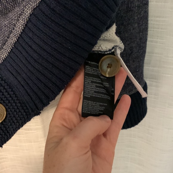 Men’s Navy Tommy Hilfiger button-up cardigan. - Picture 5 of 5